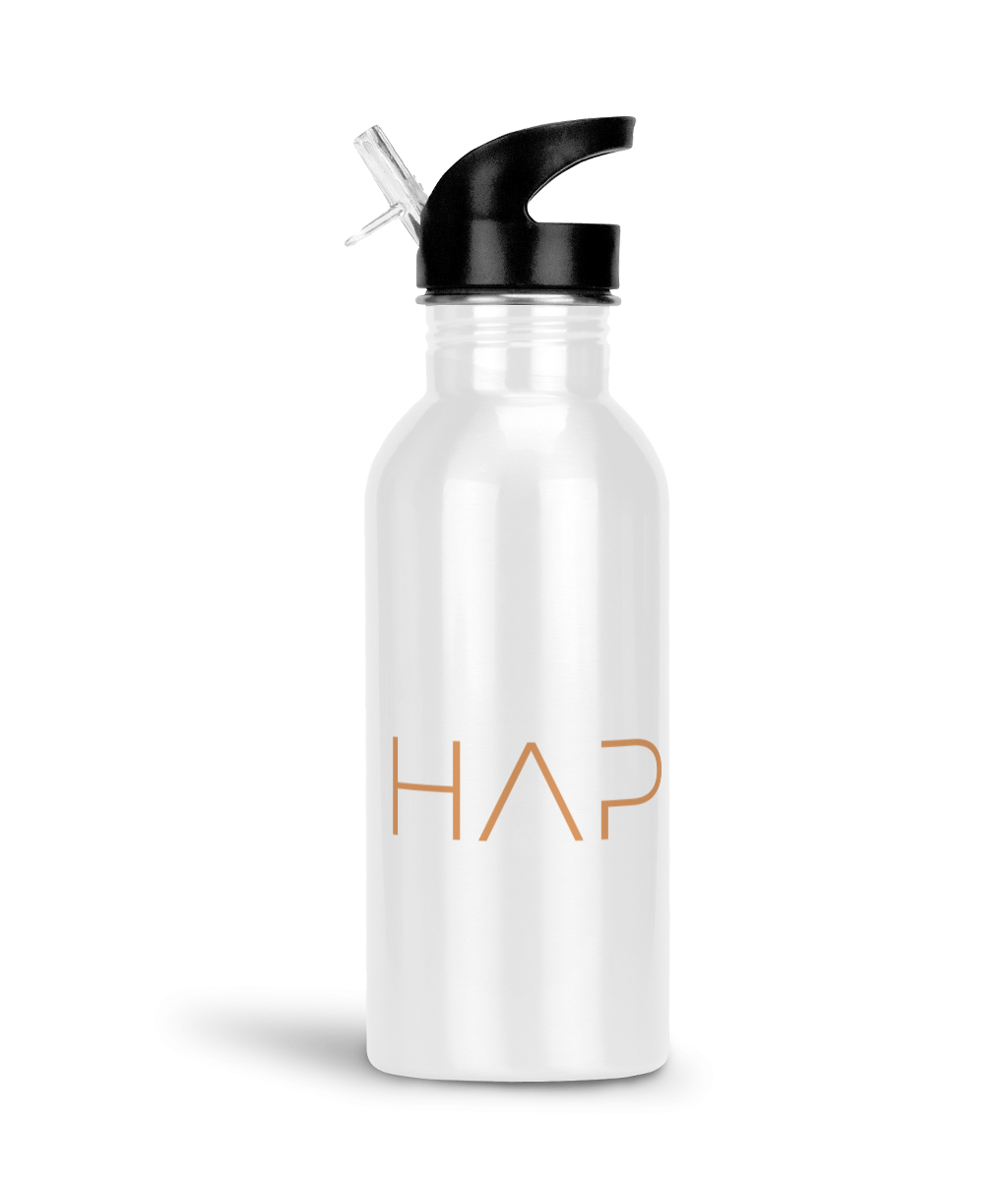 HappilyFit Gym Fitness Water Bottle 600ml - HappilyFit Ltd