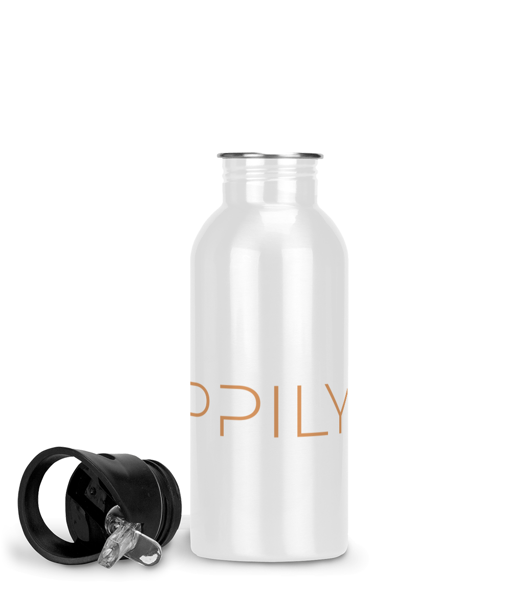 HappilyFit Gym Fitness Water Bottle 600ml - HappilyFit Ltd